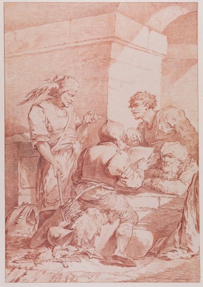 Corps de Garde (Barbaren durch ein Buch besiegt) von Philippe Jacques de Loutherbourg